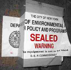 AC unit shut down by DEP for Noise Violation